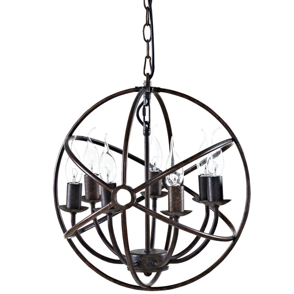 Modway Atom Chandelier - Brown | Chandeliers | Modishstore-3