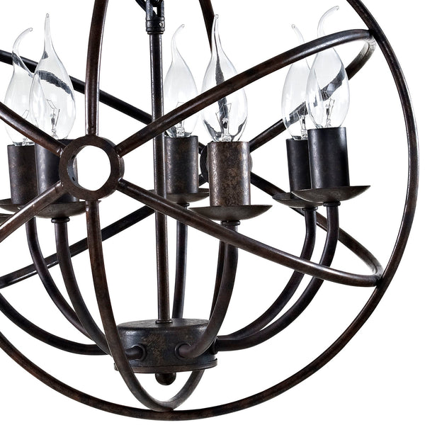 Modway Atom Chandelier - Brown | Chandeliers | Modishstore-2