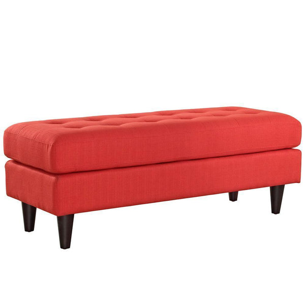 Modway Empress Upholstered Fabric Bench | Stools & Benches | Modishstore-3