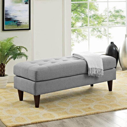 Modway Empress Upholstered Fabric Bench | Stools & Benches | Modishstore