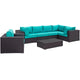 Modway Convene 7 Piece Outdoor Patio Sectional Set - EEI-2157 | Outdoor Sofas, Loveseats & Sectionals | Modishstore-36
