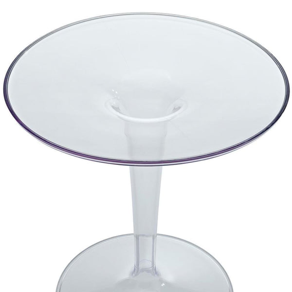 Modway Canvas Side Table - Clear | Side Tables | Modishstore-3
