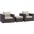 Modway Convene 3 Piece Outdoor Patio Ottoman & Armchair Set - EEI-2174 | Outdoor Sofas, Loveseats & Sectionals | Modishstore-26