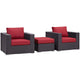 Modway Convene 3 Piece Outdoor Patio Ottoman & Armchair Set - EEI-2174 | Outdoor Sofas, Loveseats & Sectionals | Modishstore-22