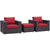Modway Convene 3 Piece Outdoor Patio Ottoman & Armchair Set - EEI-2174 | Outdoor Sofas, Loveseats & Sectionals | Modishstore-22