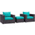 Modway Convene 3 Piece Outdoor Patio Ottoman & Armchair Set - EEI-2174 | Outdoor Sofas, Loveseats & Sectionals | Modishstore-21