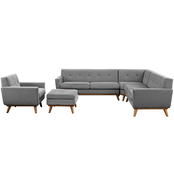 Modway Engage 5 Piece Sectional Sofa | Sofas | Modishstore-27
