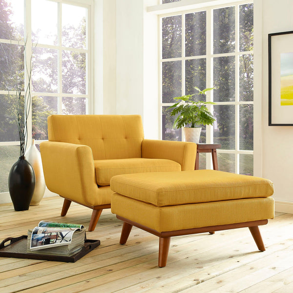 Modway Engage 2 Piece Armchair and Ottoman | Armchairs | Modishstore-9