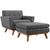Modway Engage 2 Piece Armchair and Ottoman | Armchairs | Modishstore-18