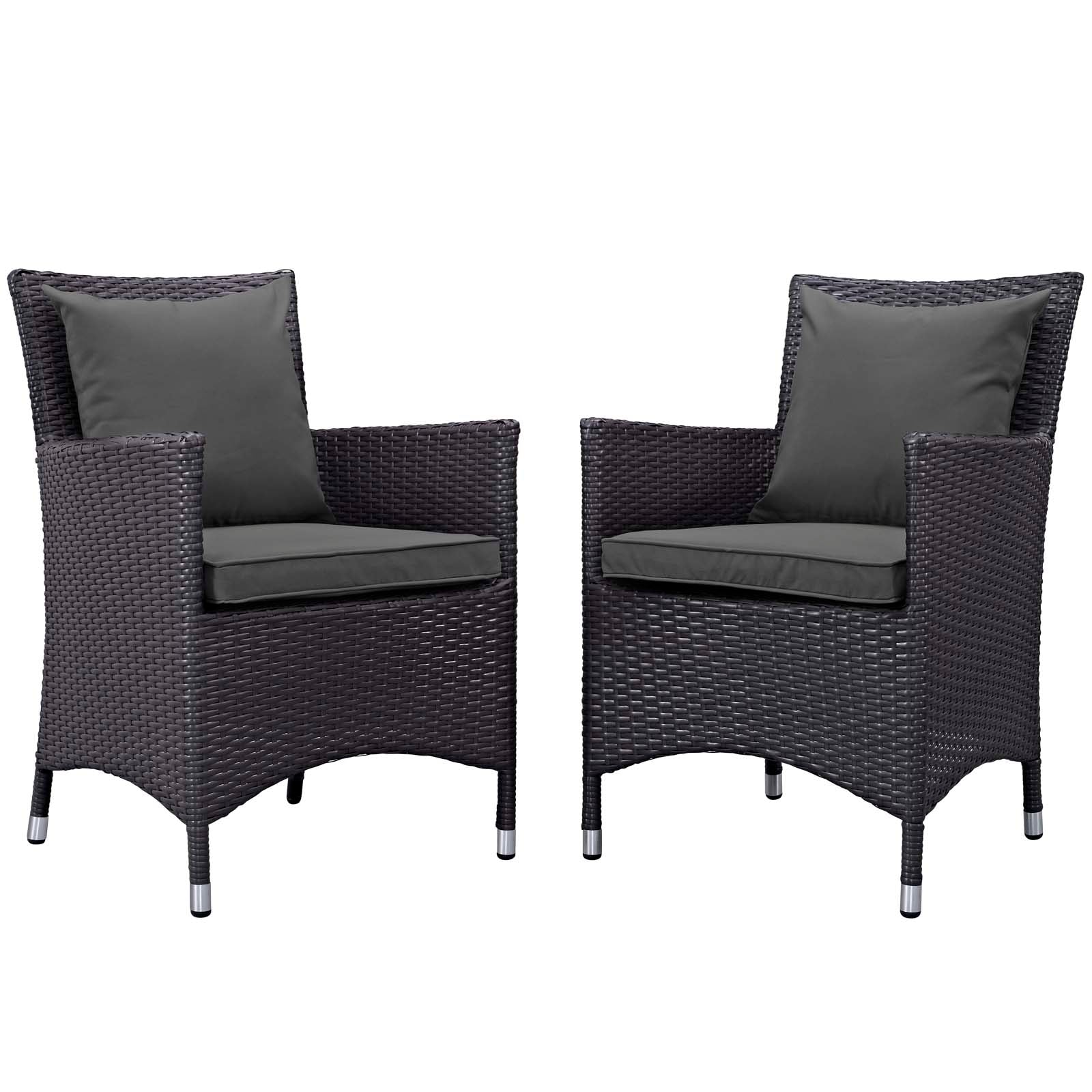 Modway Convene 2 Piece Outdoor Patio Dining Set - EEI-2188 | Dining Sets | Modishstore-11
