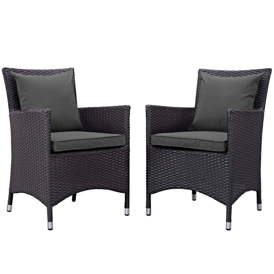 Modway Convene 2 Piece Outdoor Patio Dining Set - EEI-2188 | Dining Sets | Modishstore-11