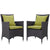Modway Convene 2 Piece Outdoor Patio Dining Set - EEI-2188 | Dining Sets | Modishstore-27