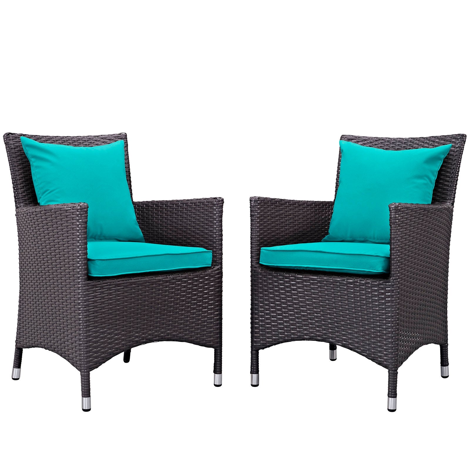 Modway Convene 2 Piece Outdoor Patio Dining Set - EEI-2188 | Dining Sets | Modishstore-25