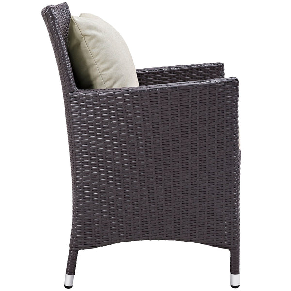 Modway Convene 4 Piece Outdoor Patio Dining Set