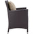 Modway Convene 4 Piece Outdoor Patio Dining Set