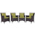 Modway Convene 4 Piece Outdoor Patio Dining Set