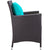 Modway Convene 4 Piece Outdoor Patio Dining Set