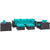Modway Convene 7 Piece Outdoor Patio Sectional Set - EEI-2200 | Outdoor Sofas, Loveseats & Sectionals | Modishstore-23
