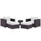 Modway Convene 5 Piece Outdoor Patio Sectional Set - EEI-2201 | Outdoor Sofas, Loveseats & Sectionals | Modishstore-32