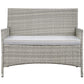 Modway Bridge 4 Piece Outdoor Patio Rattan Conversation Set | Outdoor Sofas, Loveseats & Sectionals | Modishstore-42