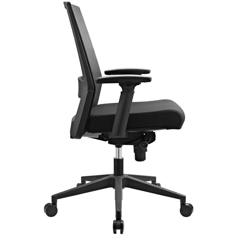 Modway Shift Fabric Office Chair - Black | Office Chairs | Modishstore-2