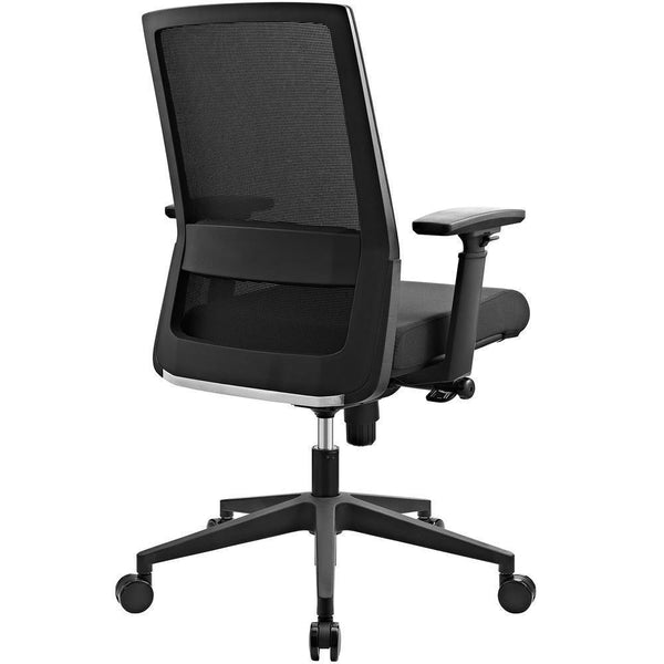 Modway Shift Fabric Office Chair - Black | Office Chairs | Modishstore-3