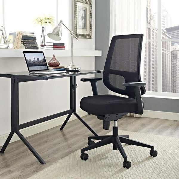 Modway Pump Office Chair - Black | Office Chairs | Modishstore