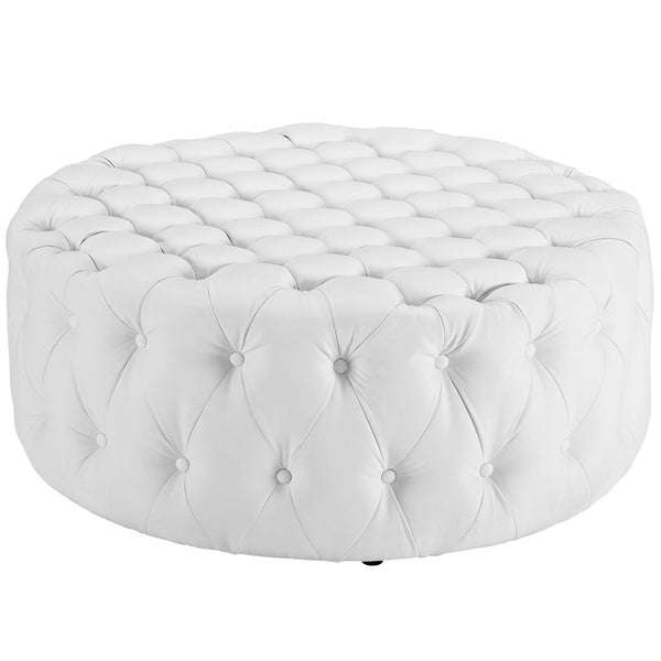 Modway Amour Upholstered Vinyl Ottoman | Ottomans | Modishstore-7