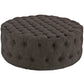 Modway Amour Upholstered Fabric Ottoman | Ottomans | Modishstore-46