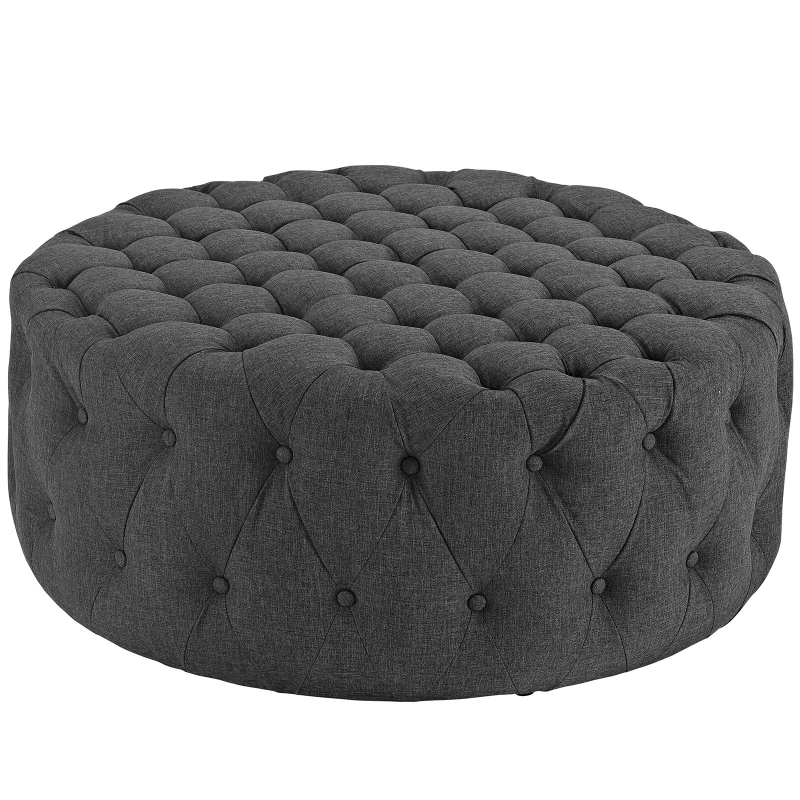Modway Amour Upholstered Fabric Ottoman | Ottomans | Modishstore-44