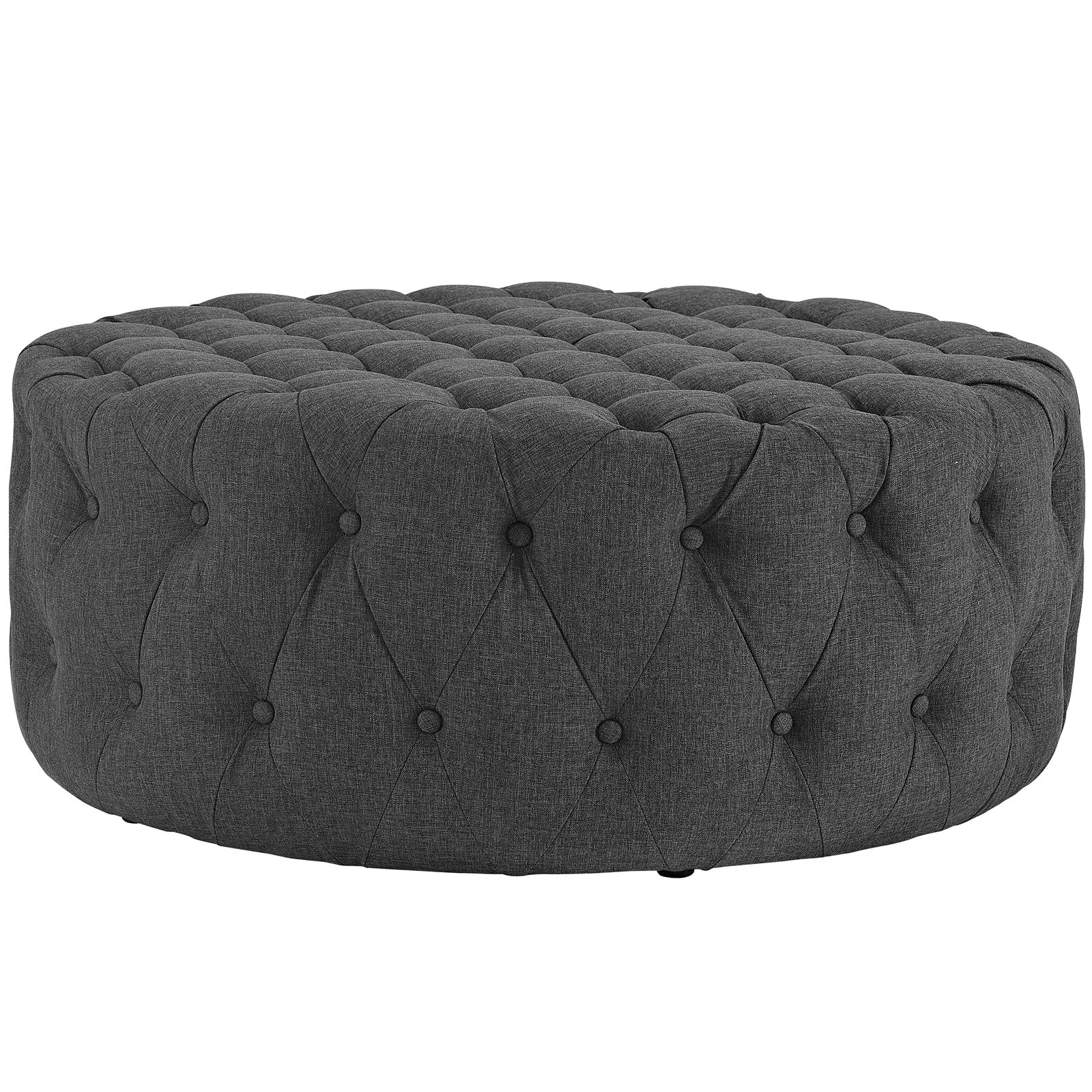 Modway Amour Upholstered Fabric Ottoman | Ottomans | Modishstore-59