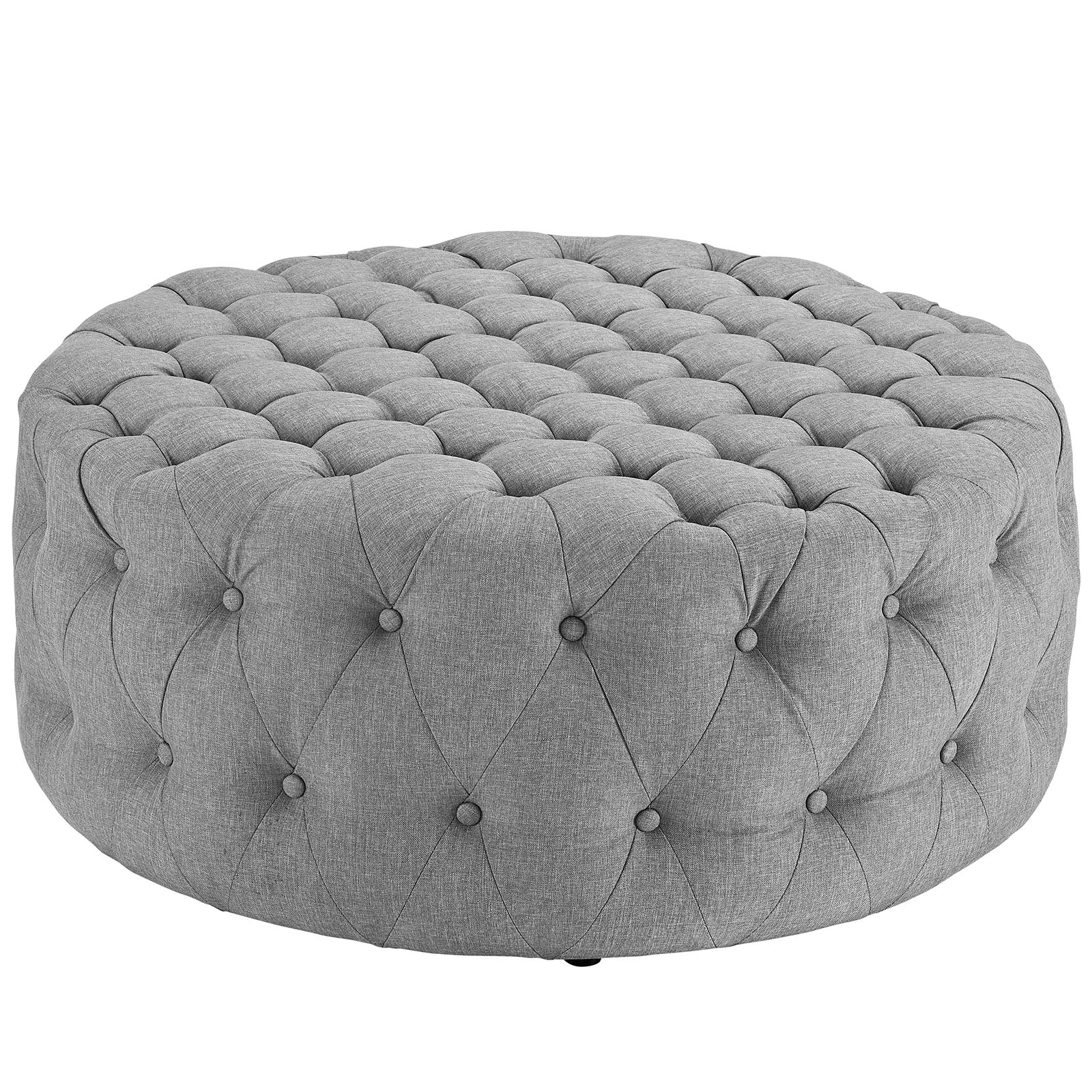 Modway Amour Upholstered Fabric Ottoman | Ottomans | Modishstore-48