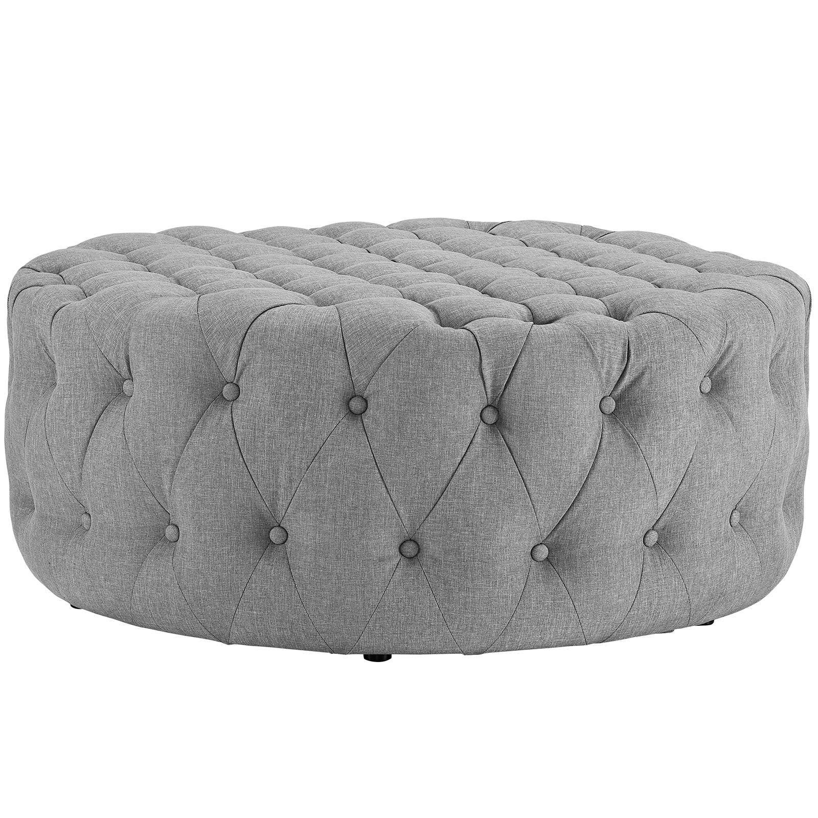 Modway Amour Upholstered Fabric Ottoman | Ottomans | Modishstore-58