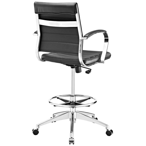 Modway Jive Aluminum Drafting Chair - Black | Office Chairs | Modishstore-4