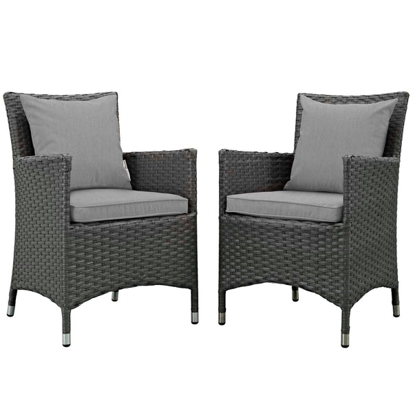 Modway Sojourn 2 Piece Outdoor Patio Sunbrella Dining Set | Outdoor Dining Sets | Modishstore-25