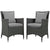 Modway Sojourn 2 Piece Outdoor Patio Sunbrella Dining Set | Outdoor Dining Sets | Modishstore-25