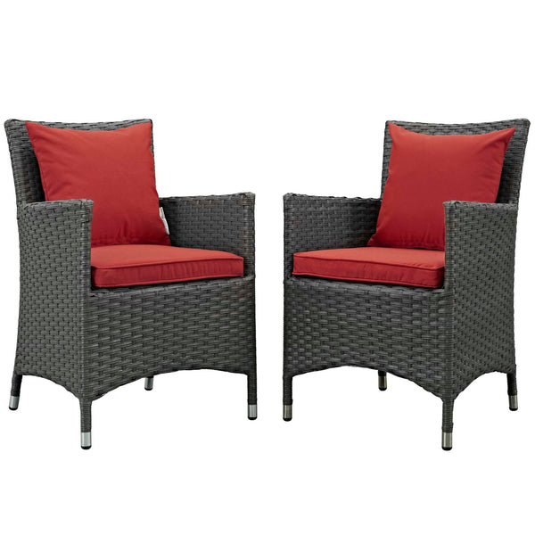 Modway Sojourn 2 Piece Outdoor Patio Sunbrella Dining Set | Outdoor Dining Sets | Modishstore-26