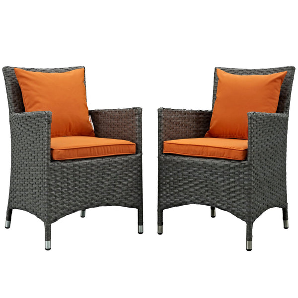 Modway Sojourn 2 Piece Outdoor Patio Sunbrella Dining Set | Outdoor Dining Sets | Modishstore-22