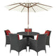 Modway Sojourn 7 Piece Outdoor Patio Sunbrella Dining Set - EEI-2246 | Outdoor Dining Set | Modishstore-13