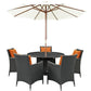 Modway Sojourn 7 Piece Outdoor Patio Sunbrella Dining Set - EEI-2246 | Outdoor Dining Set | Modishstore-4