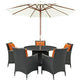 Modway Sojourn 7 Piece Outdoor Patio Sunbrella Dining Set - EEI-2246 | Outdoor Dining Set | Modishstore-4
