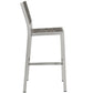 Modway Shore Outdoor Patio Aluminum Armless Bar Stool - Silver Gray | Bar Stools | Modishstore-3