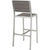 Modway Shore Outdoor Patio Aluminum Armless Bar Stool - Silver Gray | Bar Stools | Modishstore-4