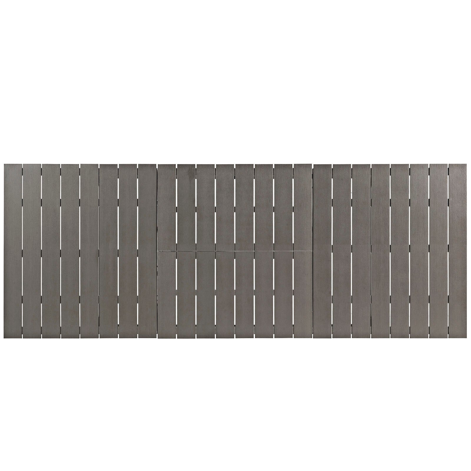 Modway Shore Outdoor Patio Wood Dining Table - Silver Gray | Dining Tables | Modishstore-4