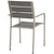 Modway Shore Outdoor Patio Aluminum Dining Chair - Silver Gray