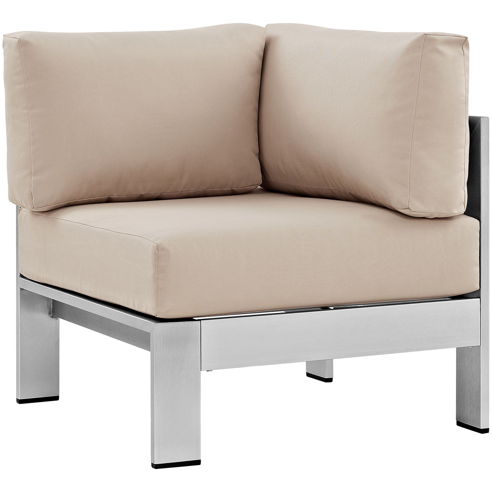 Modway Shore Outdoor Patio Aluminum Corner Sofa | Outdoor Sofas, Loveseats & Sectionals | Modishstore-19