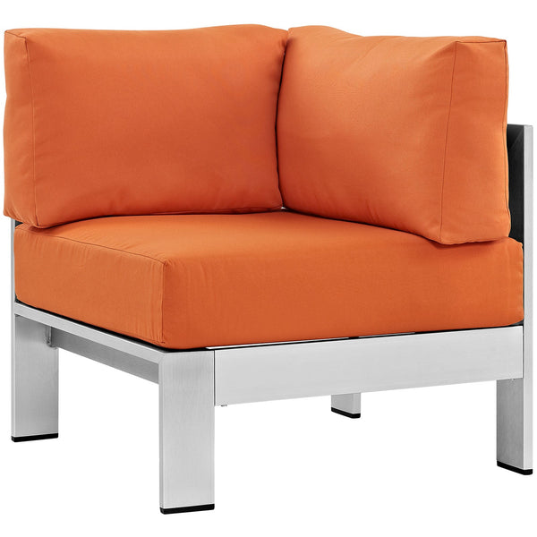 Modway Shore Outdoor Patio Aluminum Corner Sofa | Outdoor Sofas, Loveseats & Sectionals | Modishstore-16