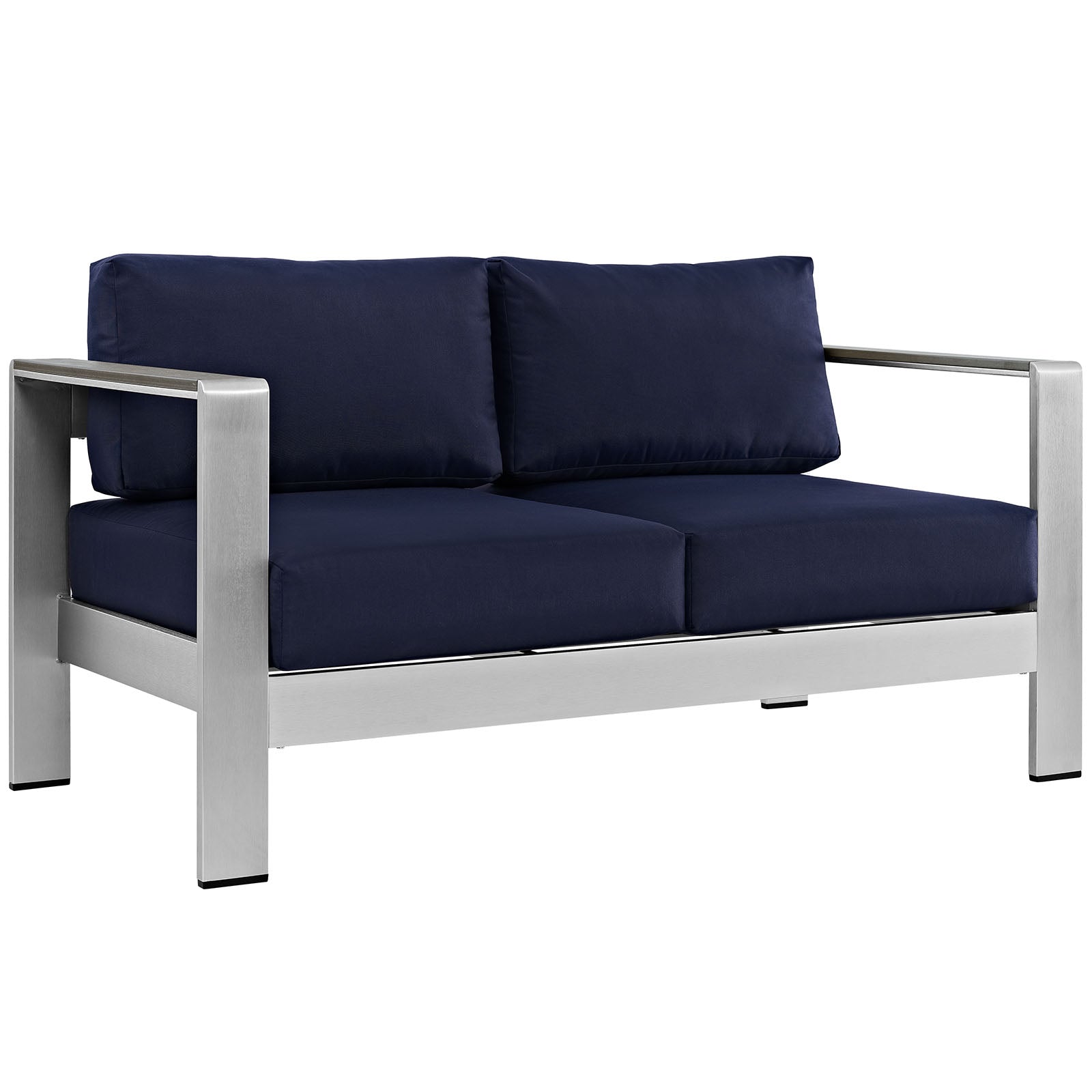 Modway Shore Outdoor Patio Aluminum Loveseat | Outdoor Sofas, Loveseats & Sectionals | Modishstore-18