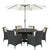 Modway Sojourn 8 Piece Outdoor Patio Sunbrella Dining Set | Dining Sets | Modishstore-5