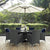 Modway Sojourn 8 Piece Outdoor Patio Sunbrella Dining Set | Dining Sets | Modishstore